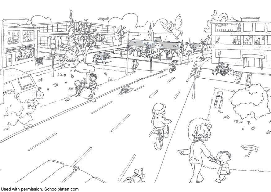 Coloring page traffic