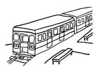 Coloring page train