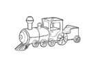 Coloring pages train