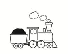 Coloring pages train