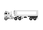Coloring pages transport truck