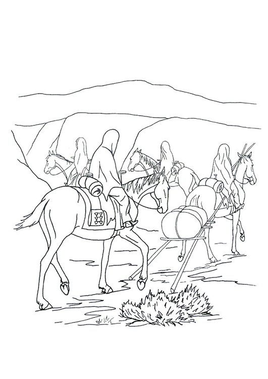 Coloring page travel