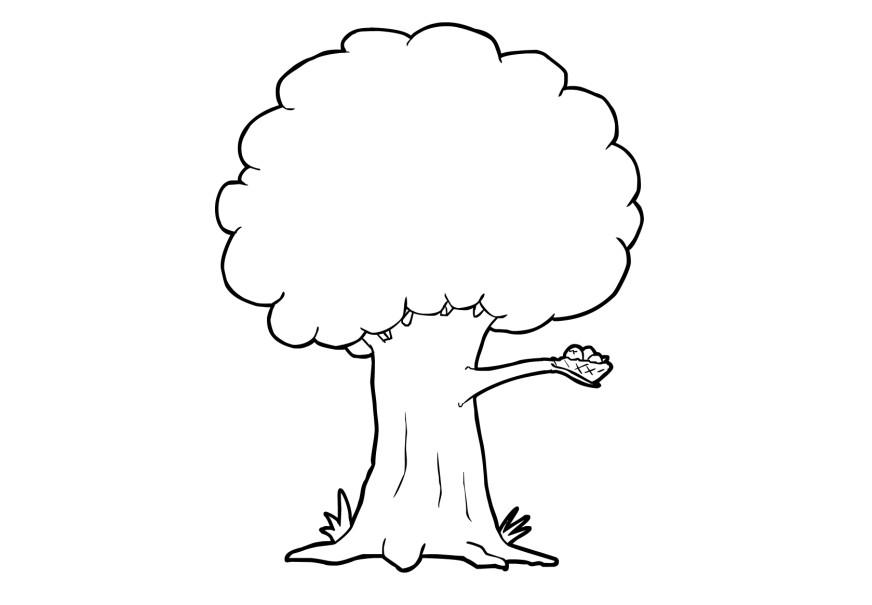 Coloring Page tree - free printable coloring pages - Img 13741