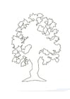 Coloring pages tree