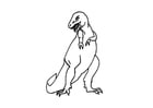 Coloring page t-rex