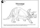 Coloring pages triceratops
