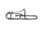 Coloring pages trombone