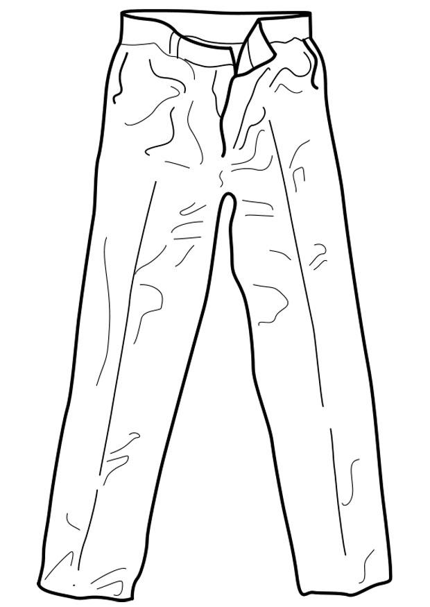 Coloring Page trousers - free printable coloring pages - Img 19357