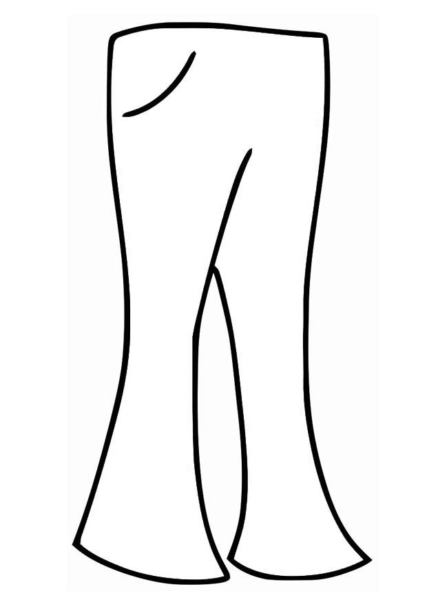 coloring page trousers dl19348