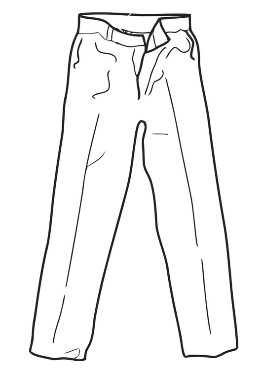 Coloring page trousers