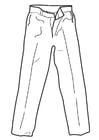 Coloring page trousers