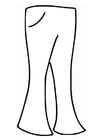 Coloring page trousers