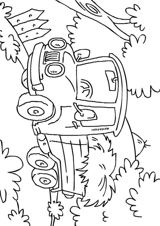 Coloring Page truck - free printable coloring pages - Img 27167