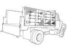 Coloring page truck