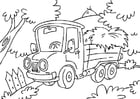 Coloring page truck