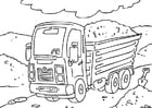 Coloring page truck