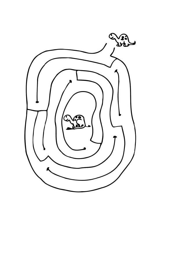 Coloring page turtle maze