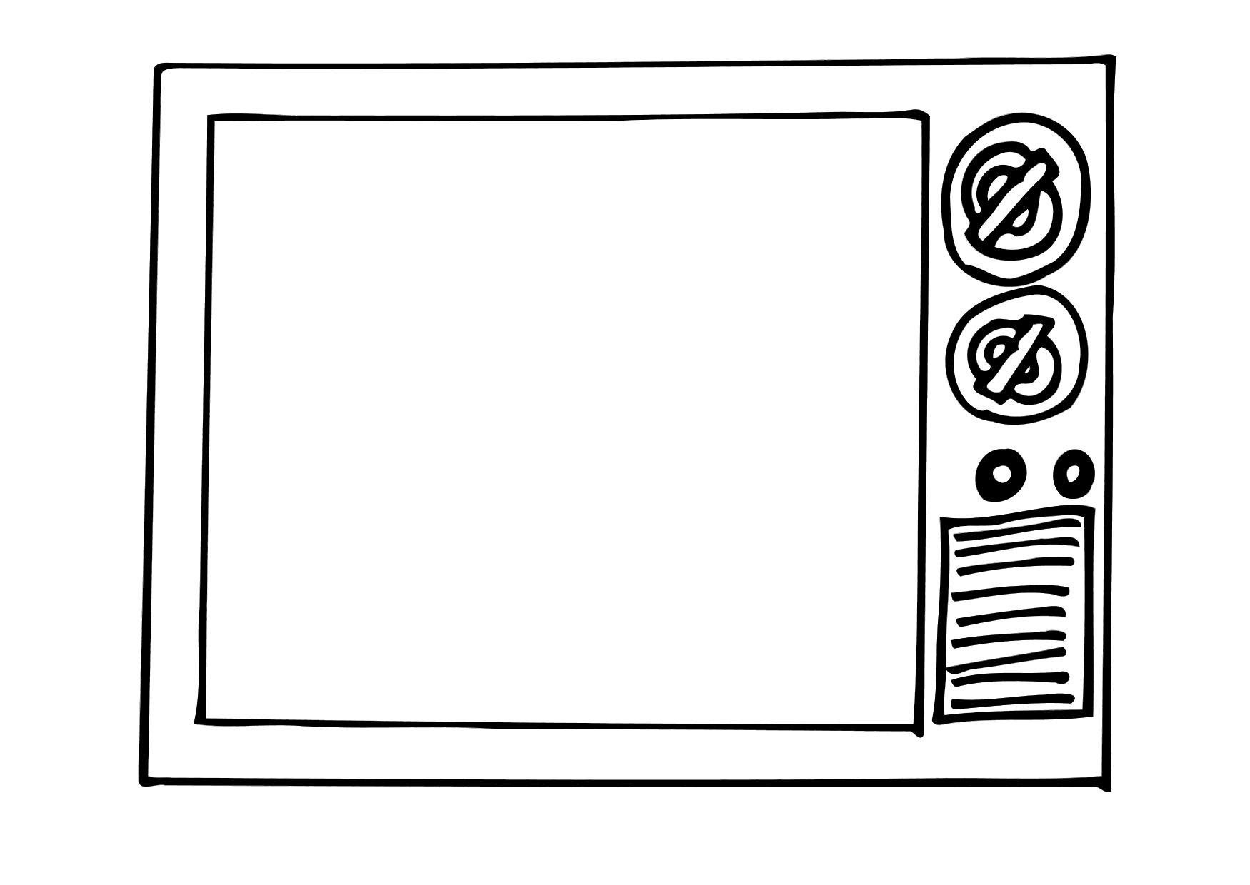 Coloring page TV