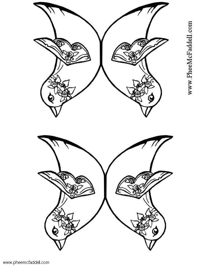 Coloring page two birds