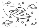 Coloring page UFO