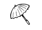 Coloring page umbrella