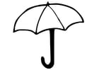 Coloring page umbrella