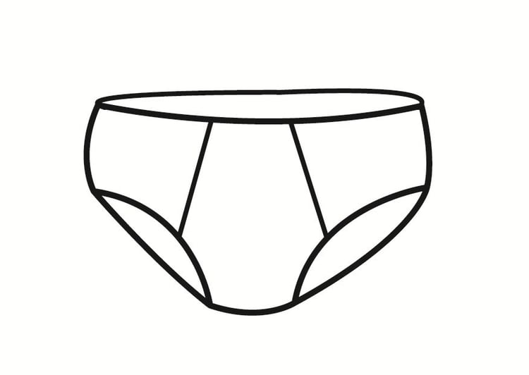 Coloring page underpants