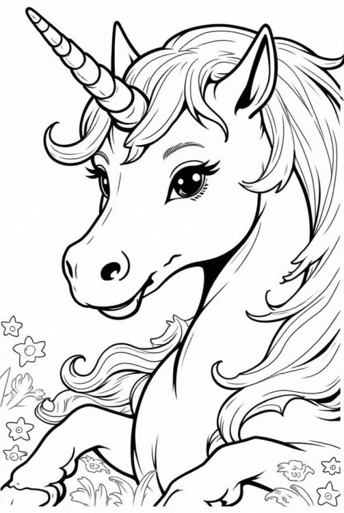 unicorn in the meadow