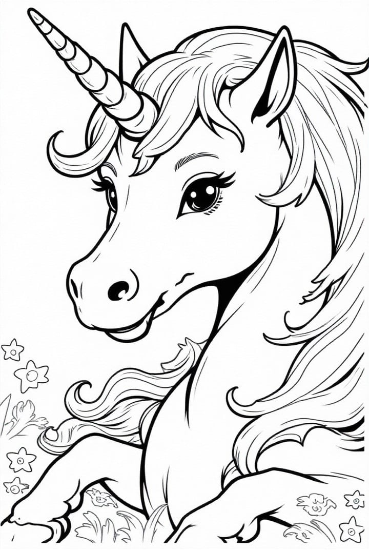 unicorn in the meadow