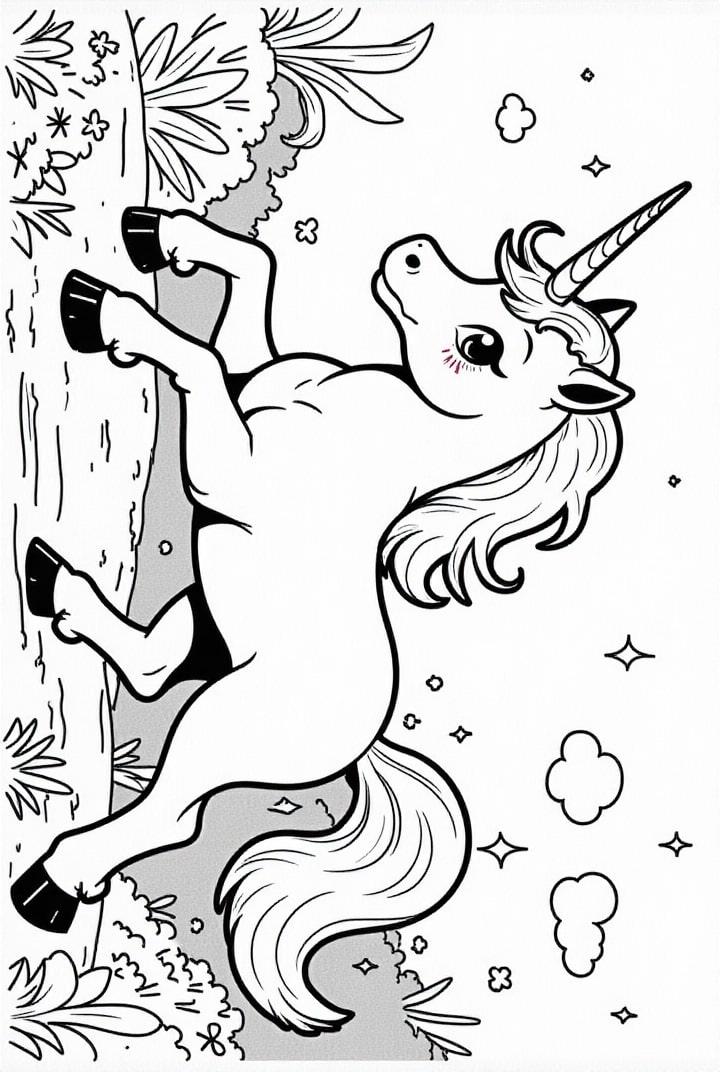 unicorn on the road