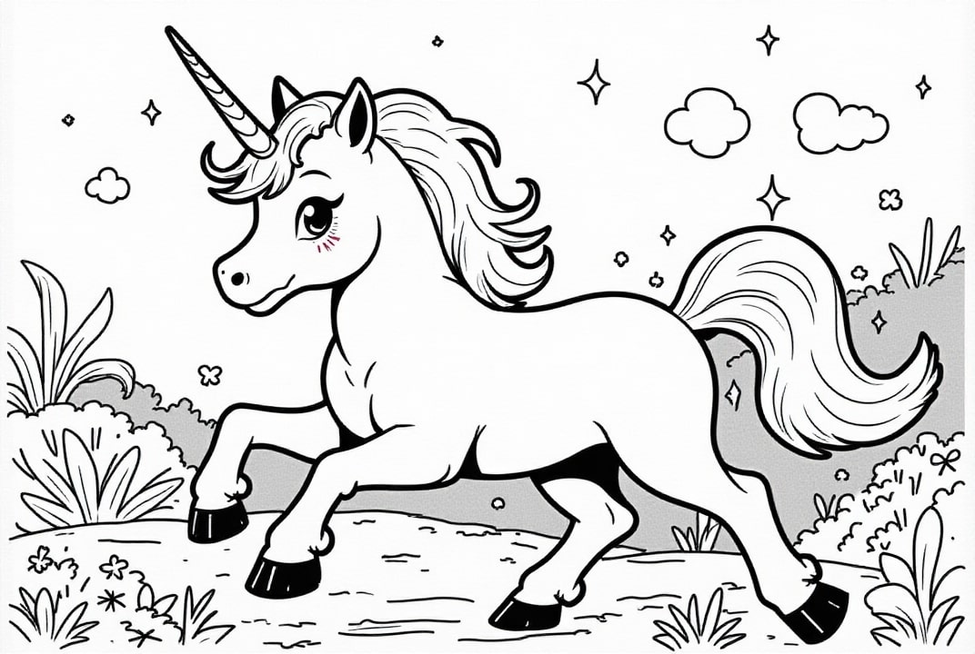 unicorn on the road