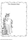 Coloring pages unicorn song