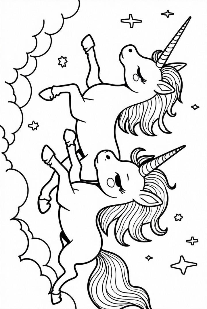 unicorns fly through the night