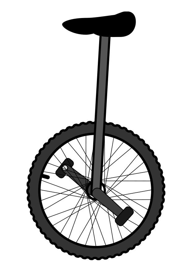 Coloring page unicycle