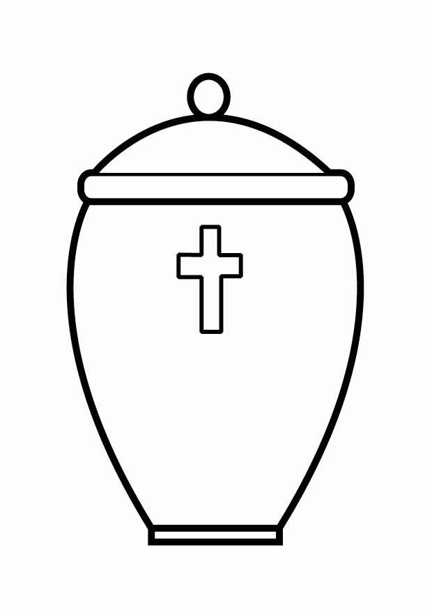 Coloring page urn