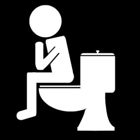 Coloring page using the toilet