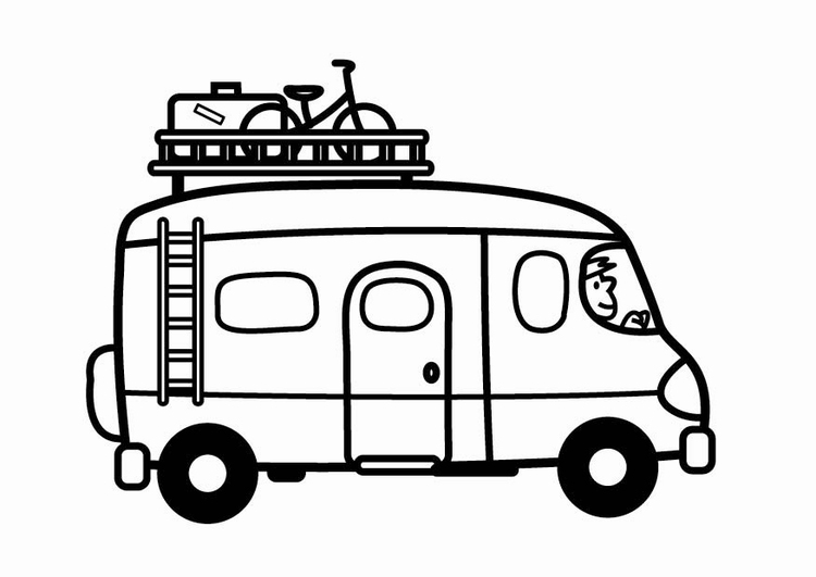 Coloring page van