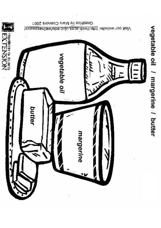 vegetable oil, butter