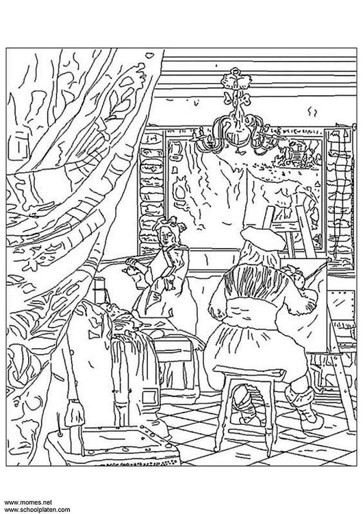 Coloring page Vermeer