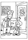 Coloring page veterinary surgeon