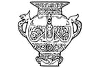 Coloring pages Viking Vase