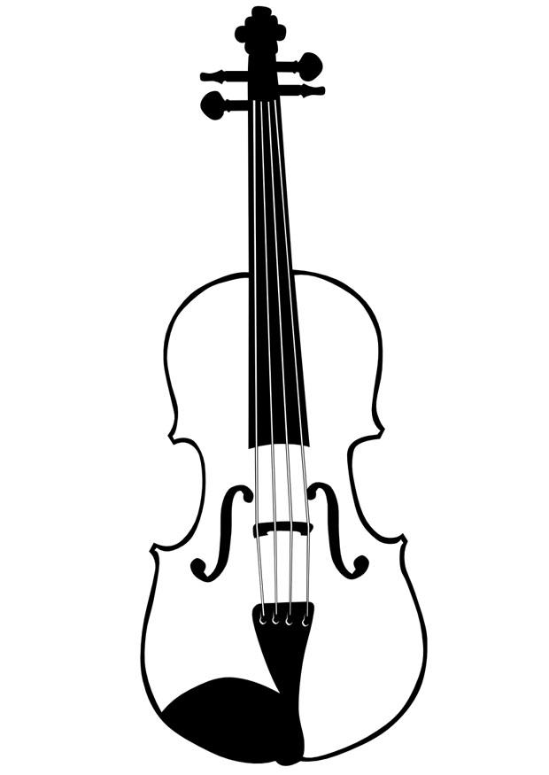 Coloring page violin
