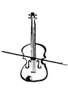 Coloring page violin