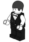 Coloring page waiter