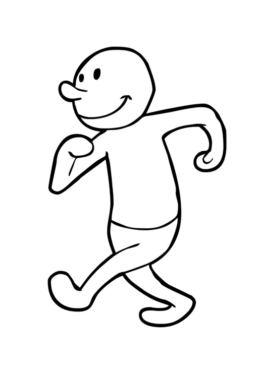 Coloring page Walking (2)