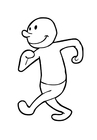 Coloring page Walking (2)