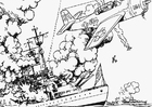 coloring-page War at Sea