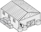 Coloring page Warehouse