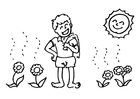 coloring-page warm, summer