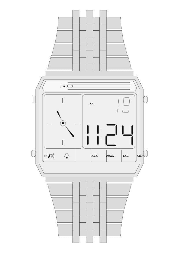 Coloring page watch